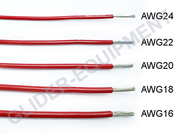 Tefzel kabel AWG18 (1.15mm²) rood [M22759/16-18-2]